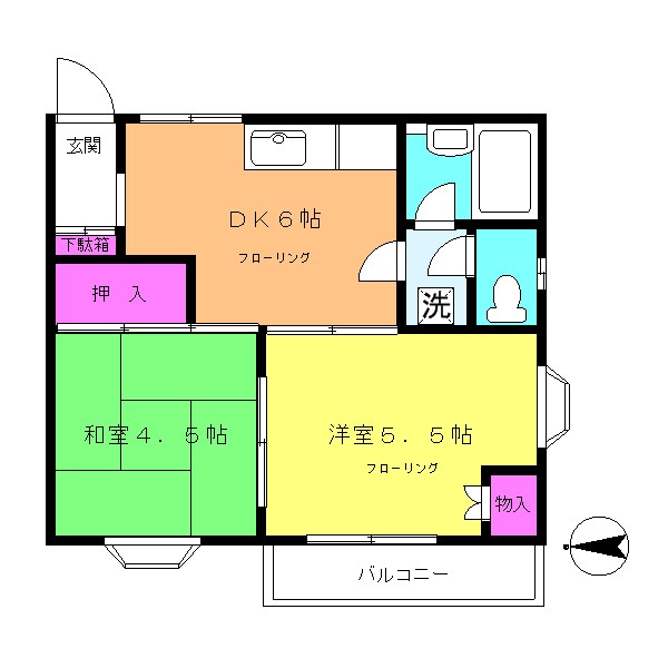 カーサ桂台の間取り