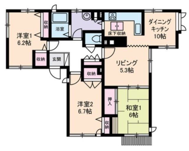 【メゾンホリコシの間取り】