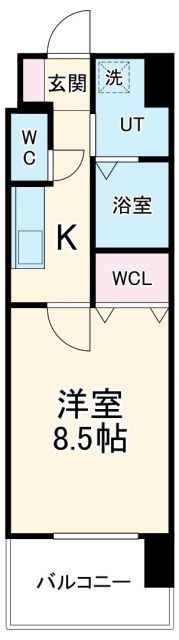 一宮市栄のマンションの間取り