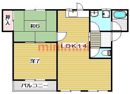 【ビスタオリエントの間取り】