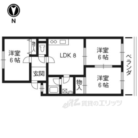 【シャルム醍醐の間取り】