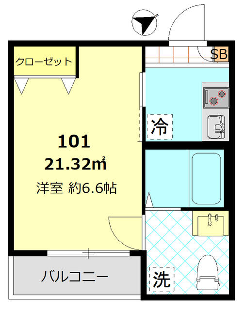 サニーブリーズ生麦の間取り