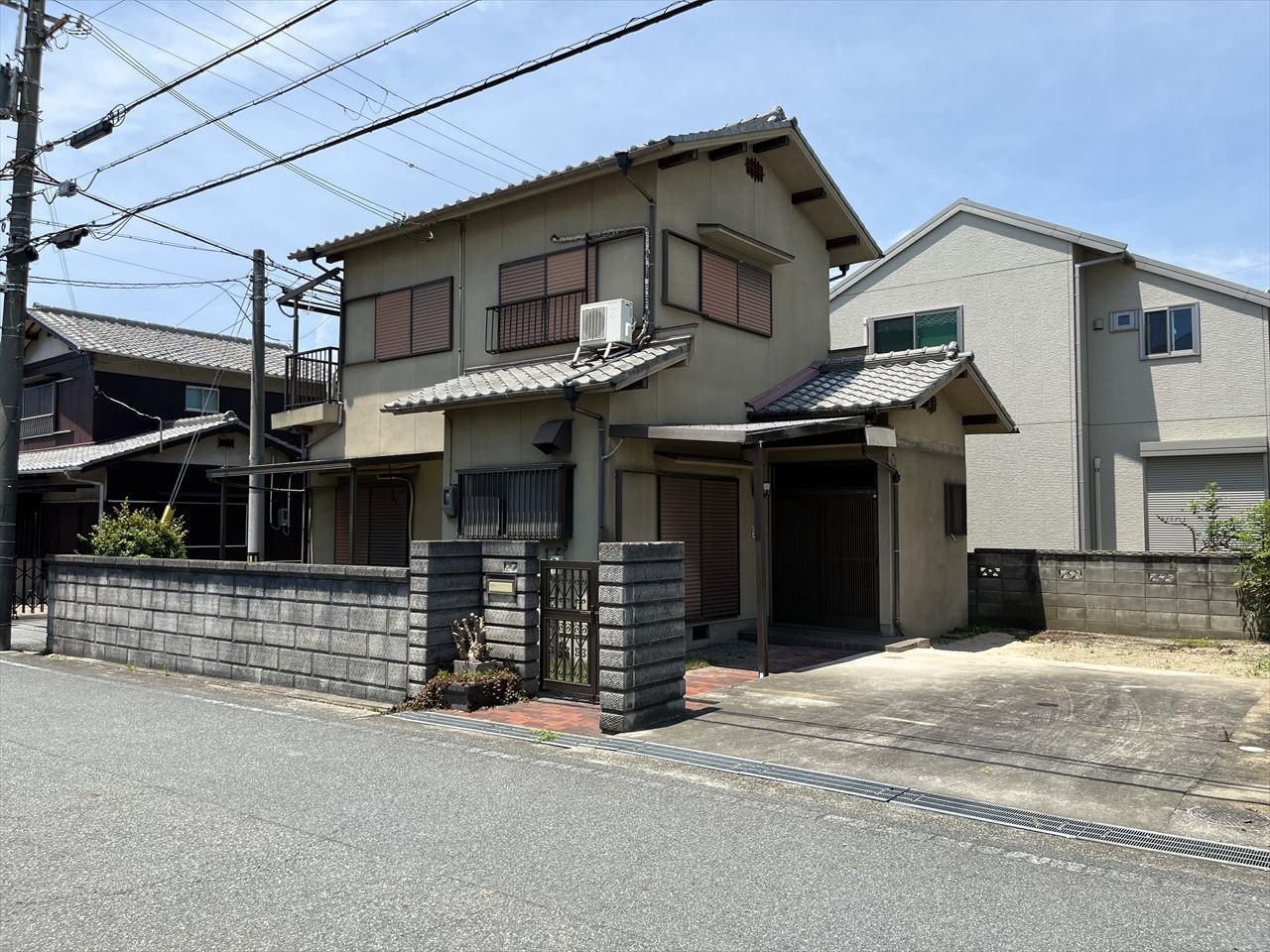 土山貸家の建物外観