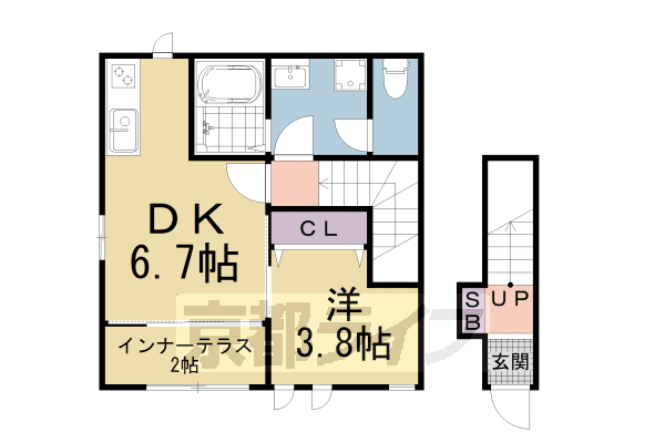 コンフォール横木IIの間取り