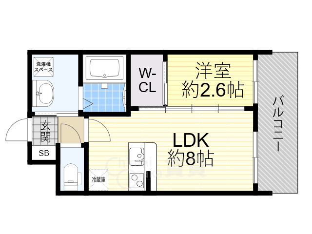 セレニテ新大阪ミラク壱番館の間取り