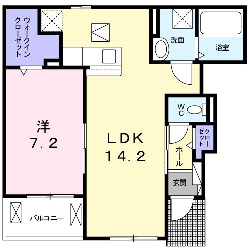 カーサ・ビエント　Iの間取り