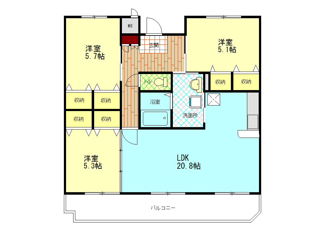 常磐町Ｍ’ｓの間取り