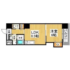 堺市堺区住吉橋町のマンションの間取り