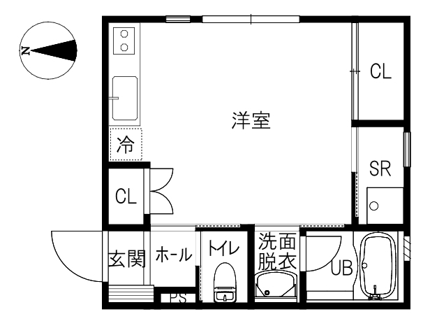 ＣＵＯＲＥ　Ａ棟の間取り