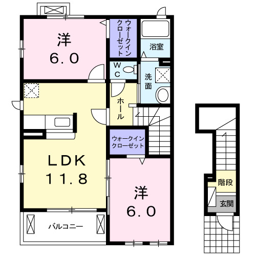 ＳＡ・ＫＵ・ＲＡの間取り