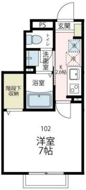 横浜市緑区台村町のアパートの間取り