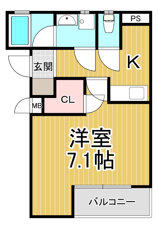 尼崎市杭瀬本町のアパートの間取り