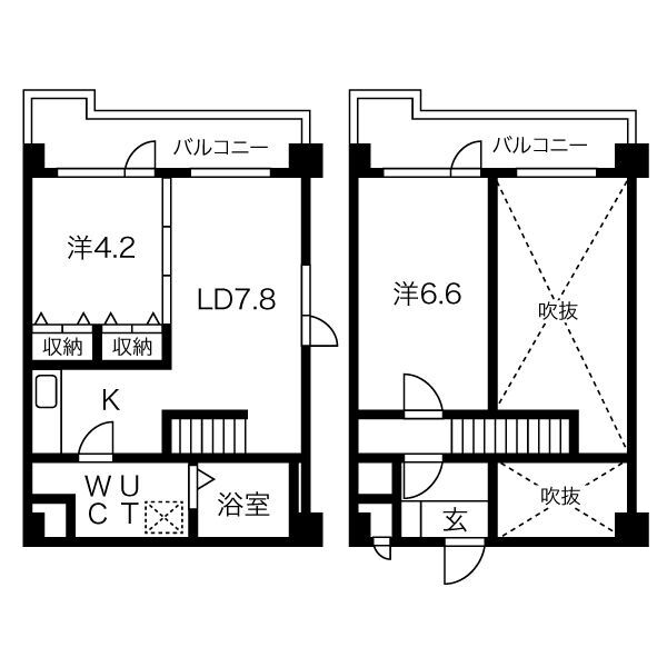 ＡＭＳ３５２ビルの間取り