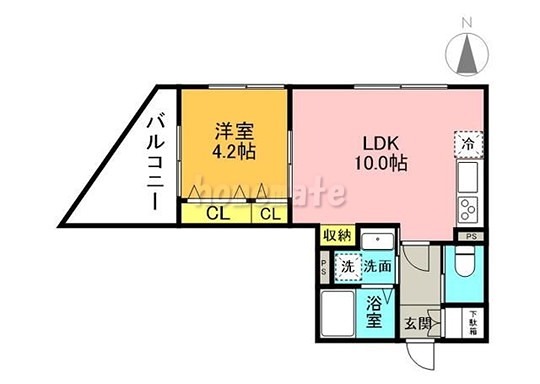 江東区亀戸のマンションの間取り