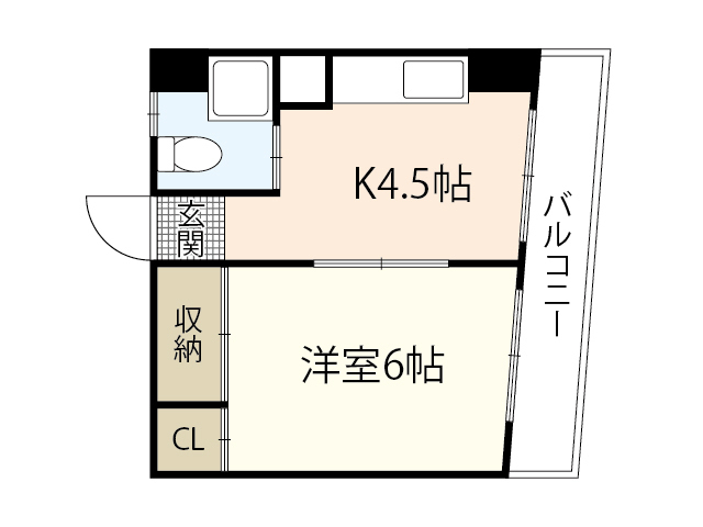 Ｃａｌｍ楠木六番館の間取り