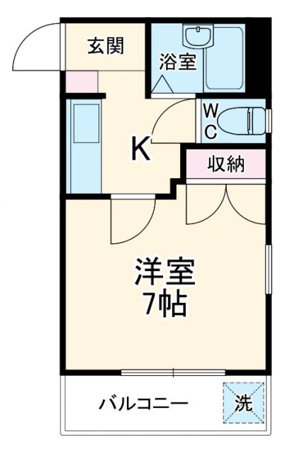 岐阜市日野南のマンションの間取り