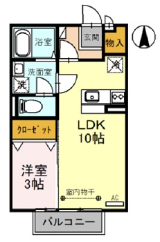 【ボナチーアの間取り】