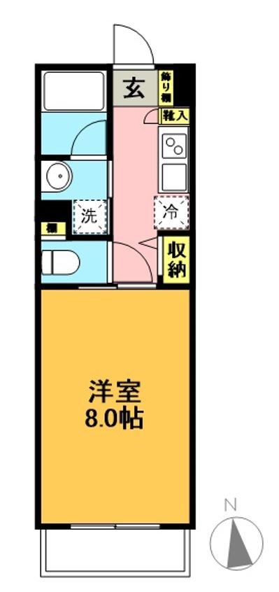 世田谷区経堂のマンションの間取り