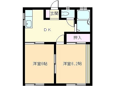 ハイツ柏崎の間取り