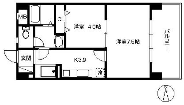 アリエス姪浜駅南の間取り