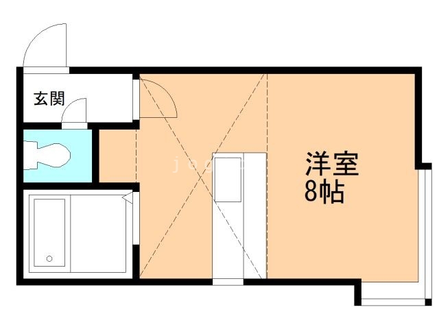 来夢ハイツ２の間取り