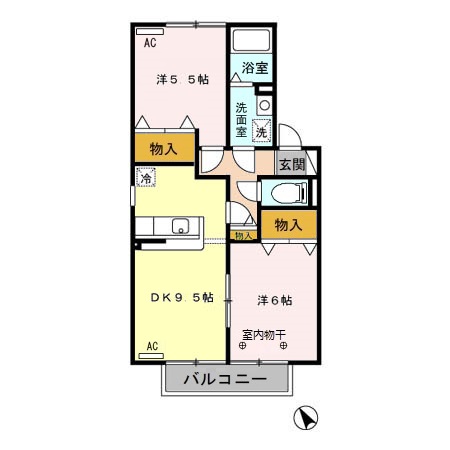 フラワーレジデンス鈴木　(1)壱番館の間取り