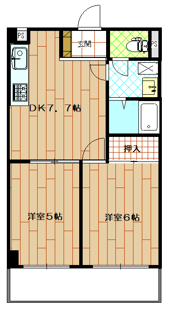 板橋区高島平のマンションの間取り