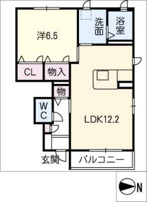 シャンテソラーレ　Ａ棟の間取り