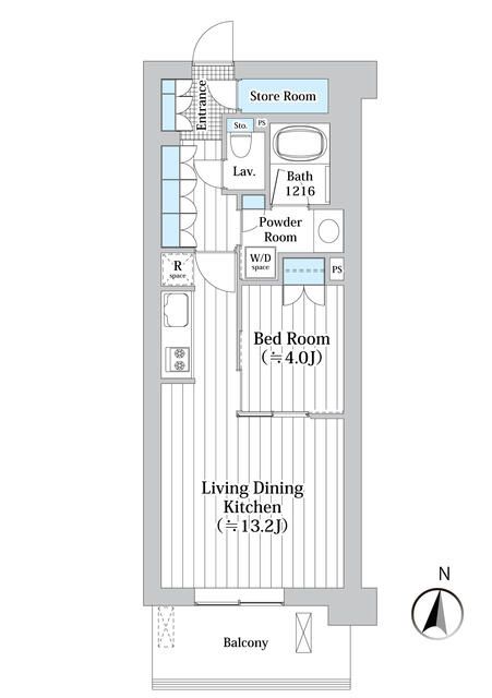 世田谷区砧のマンションの間取り