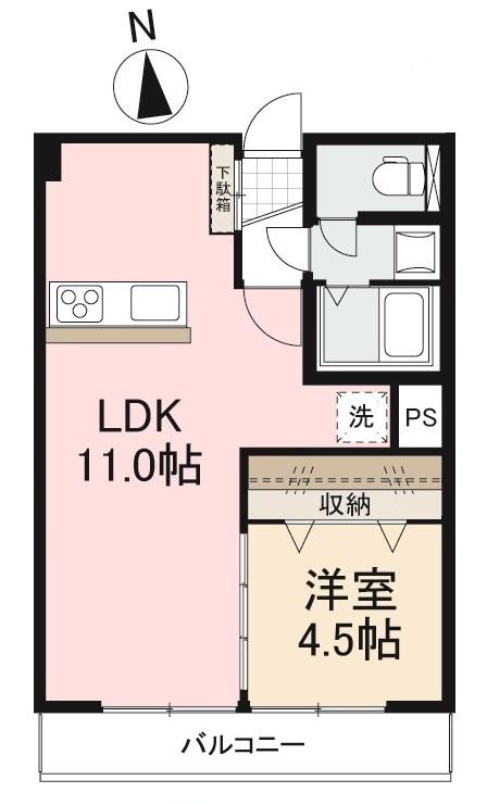 こぐまマンション中野町の間取り