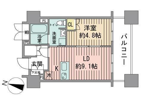 ラフィネタワー札幌南３条の間取り