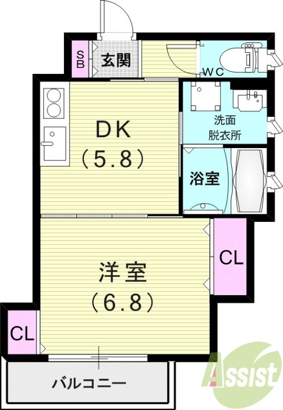 ラモーナ東本町IIの間取り