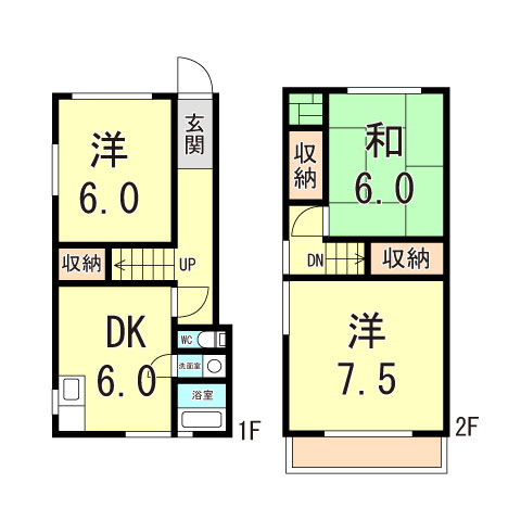 久保町４丁目貸家の間取り