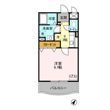 パークヒル春日の間取り