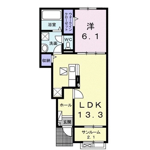 【上益城郡御船町大字木倉のアパートの間取り】