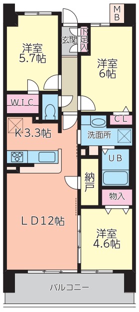 DRESSER新田東の間取り