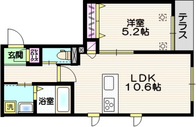 Ｌａ　ｍｅｒｖｅｉｌｌｅ　Ｕｒａｗａの間取り