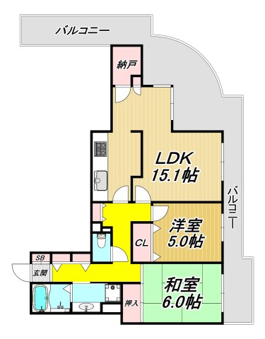 ラ・ヴェール尼崎の間取り