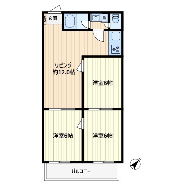 川口グレースマンションの間取り