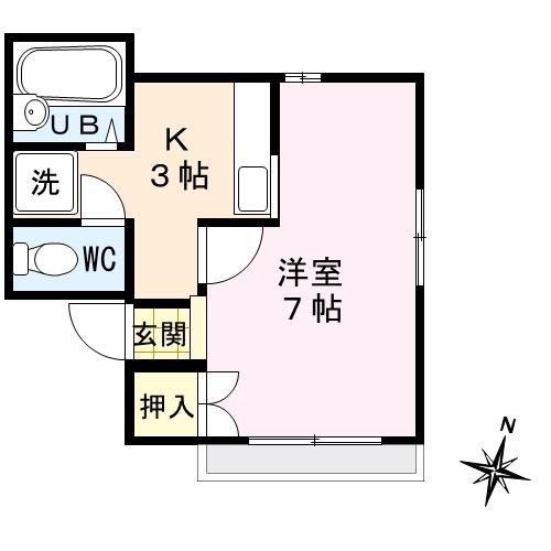 第二グリーンハイツKの間取り