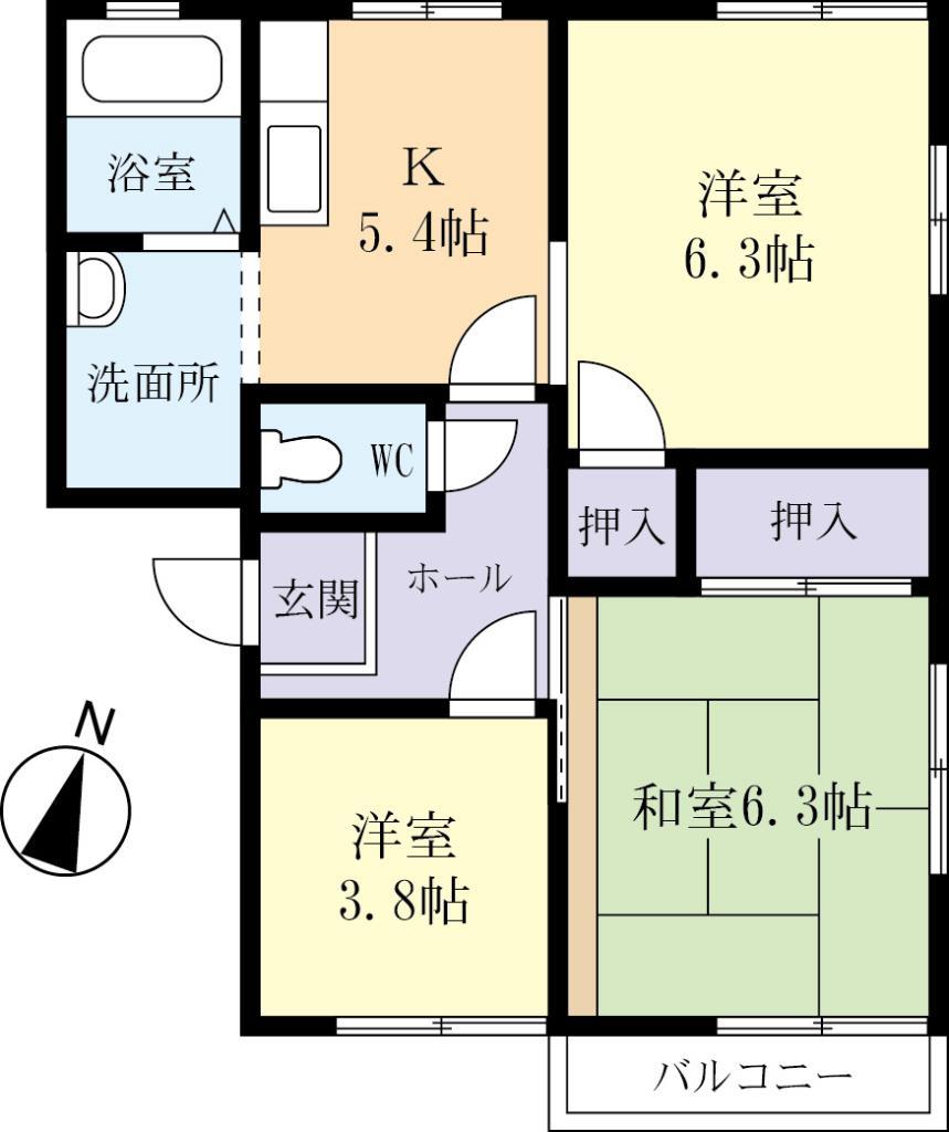 サニーパレスの間取り