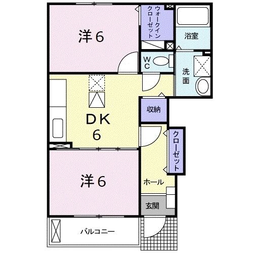 山県郡北広島町春木のアパートの間取り