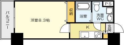 No.71　オリエントトラストタワーの間取り