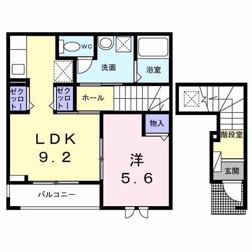 磯城郡田原本町大字千代のアパートの間取り