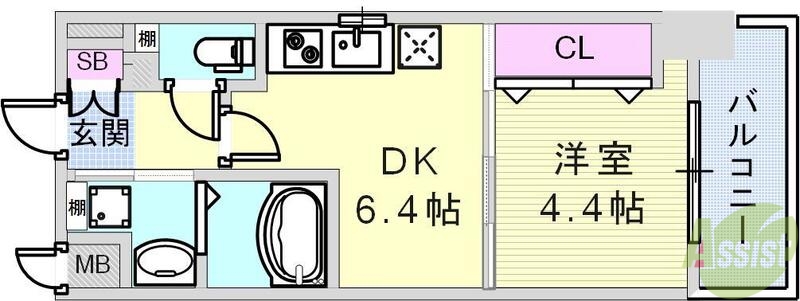 アルデール兵庫の間取り