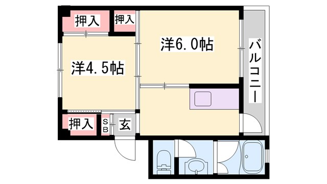 【ビレッジハウス太子の間取り】