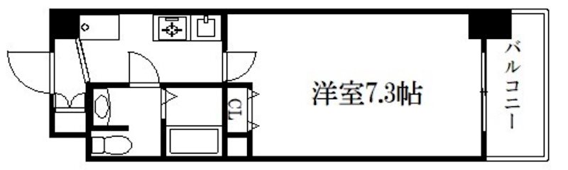 京都市下京区西七条掛越町のマンションの間取り