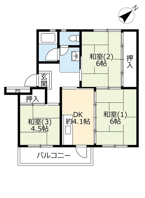 ＵＲ千葉幸町の間取り