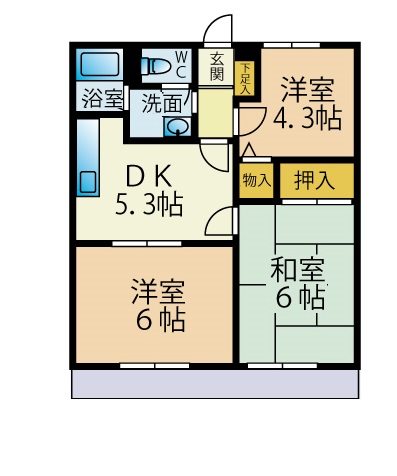 シーマ福重の間取り