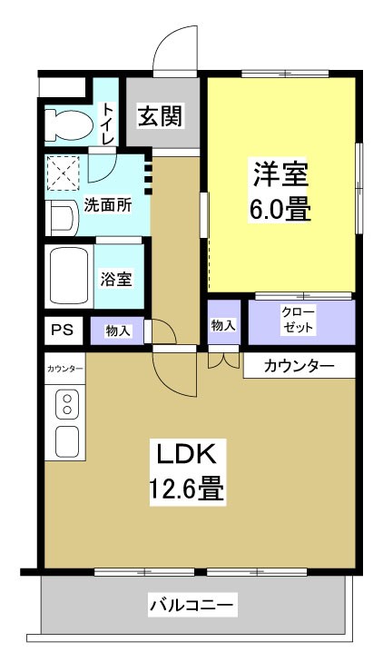 遠鉄ハイツ西ヶ崎Ｇ棟の間取り